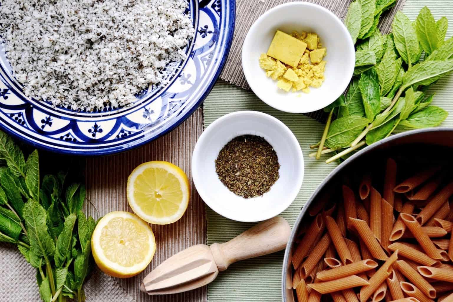 Halloumi Pasta With Lemon And Mint