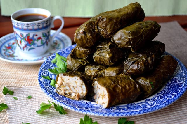 RECIPE | Vegetarian vine leaf dolma stuffed with rice and herbs