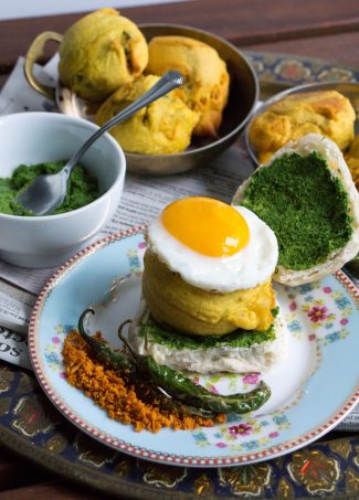 RECIPE | Mumbai's vada pav with chutneys and a fried egg for British Egg Week