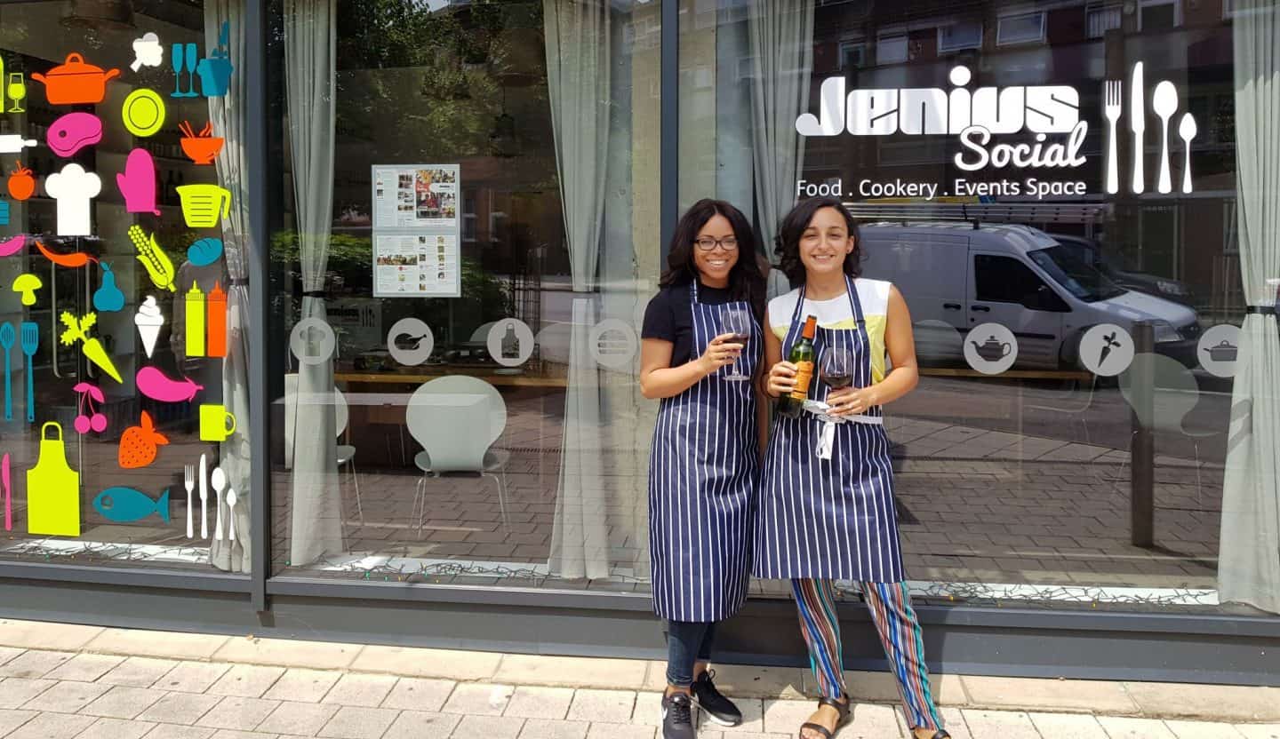 Me and my friend Bisi - Is this London's most fun cooking class?