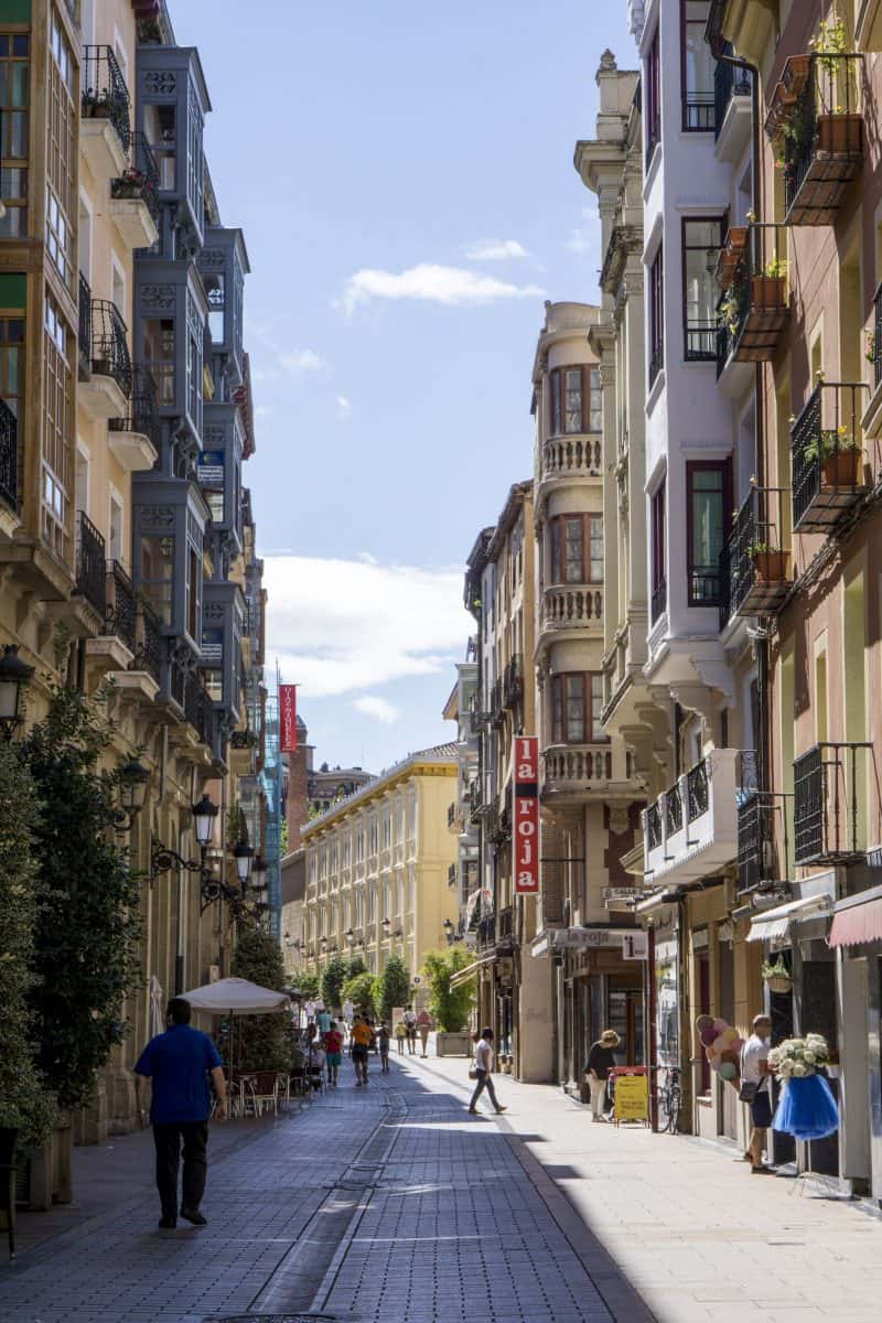 image of road in Logrono in Spain - 7 awesome things to do in Bilbao and La Rioja