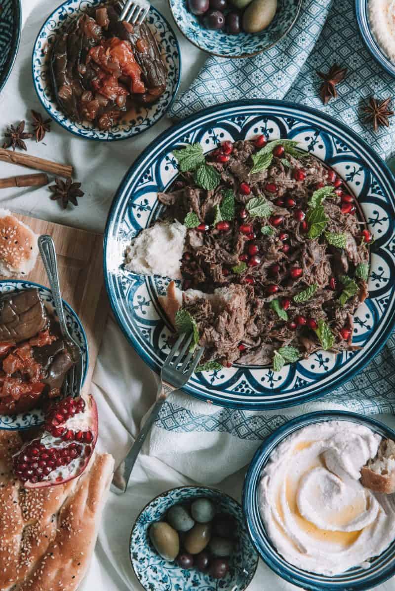 BRAISED LAMB RECIPE | Pomegranate Slow Cooked Lamb Shoulder