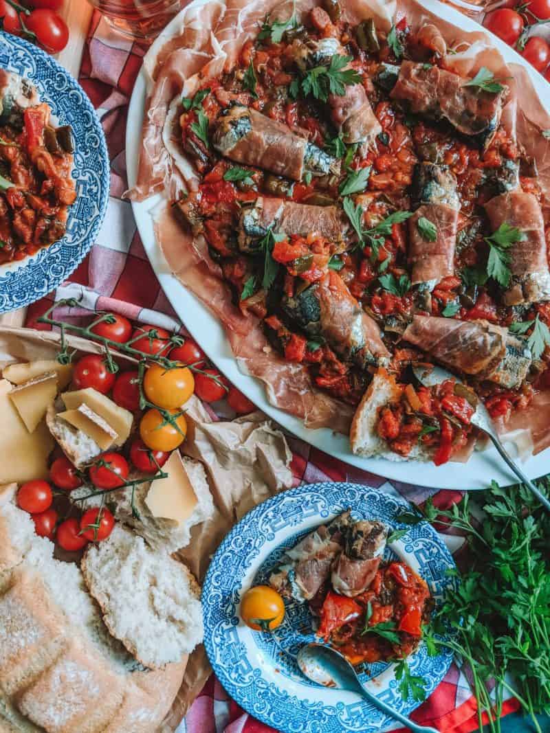 French Cooking: The Best Summer Tomato Recipe Is Basque Piperade, French recipe, sardines