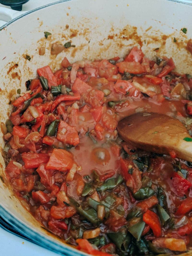 French Cooking: The Best Summer Tomato Recipe Is Basque Piperade, French recipe, sardines