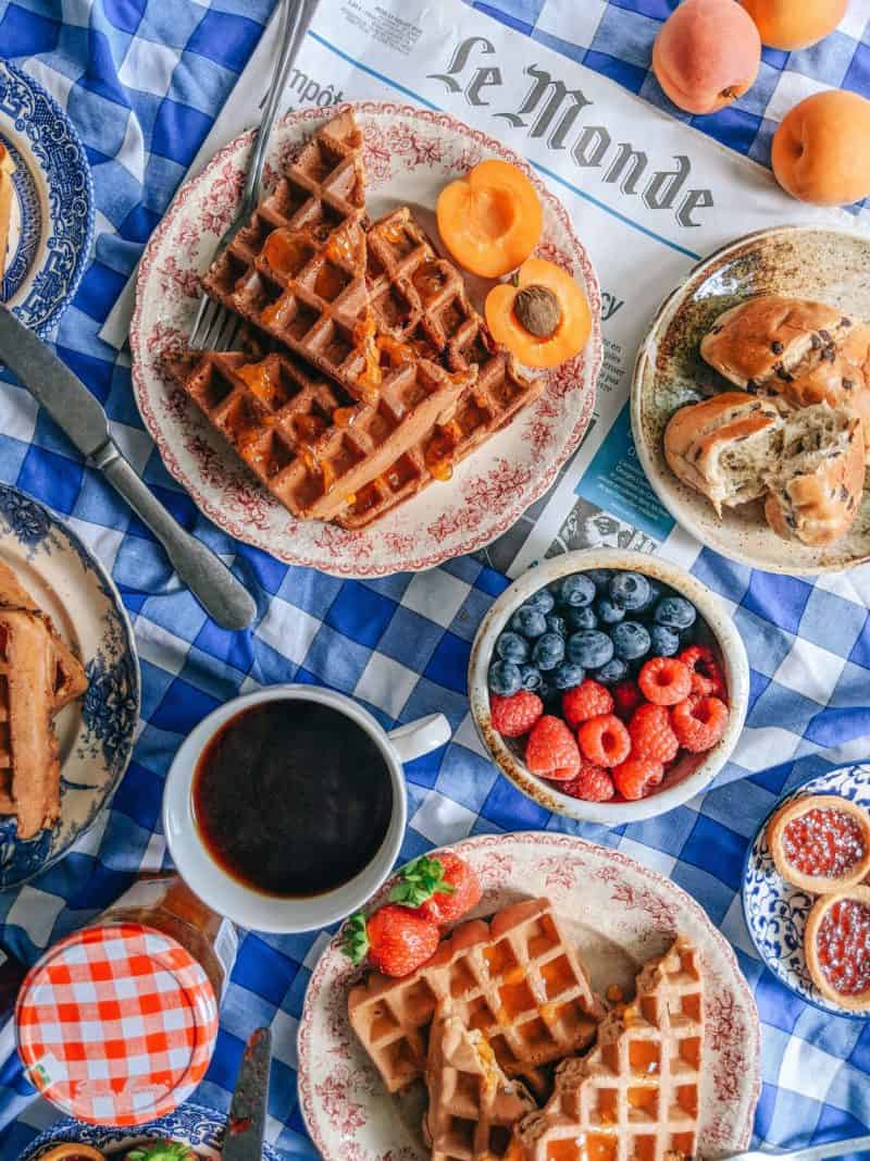 The Best Waffles Recipe For A French Breakfast Spread, make waffles, breakfast waffles