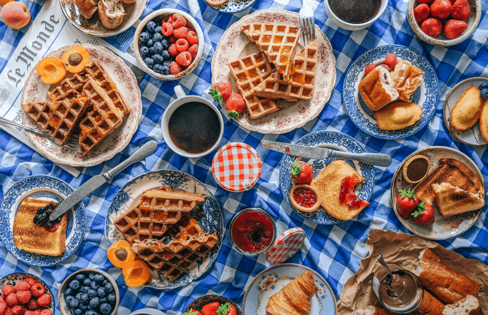 The Best Waffles With An Apricot Glaze