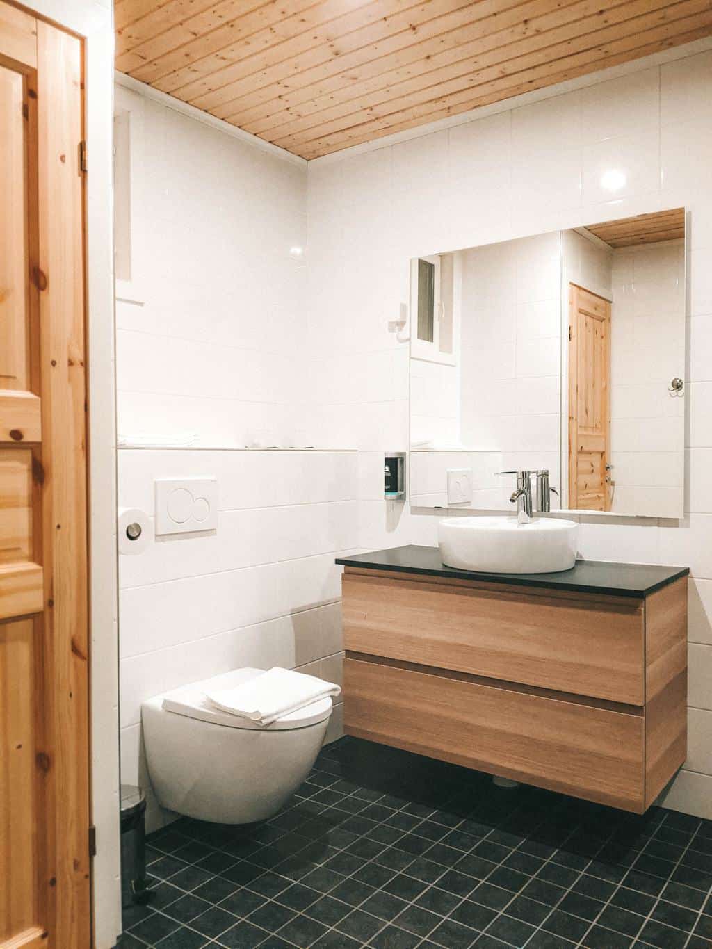 a stylish bathroom Finnish Lapland, Lapland destinations, Lapland Finland, Inghams